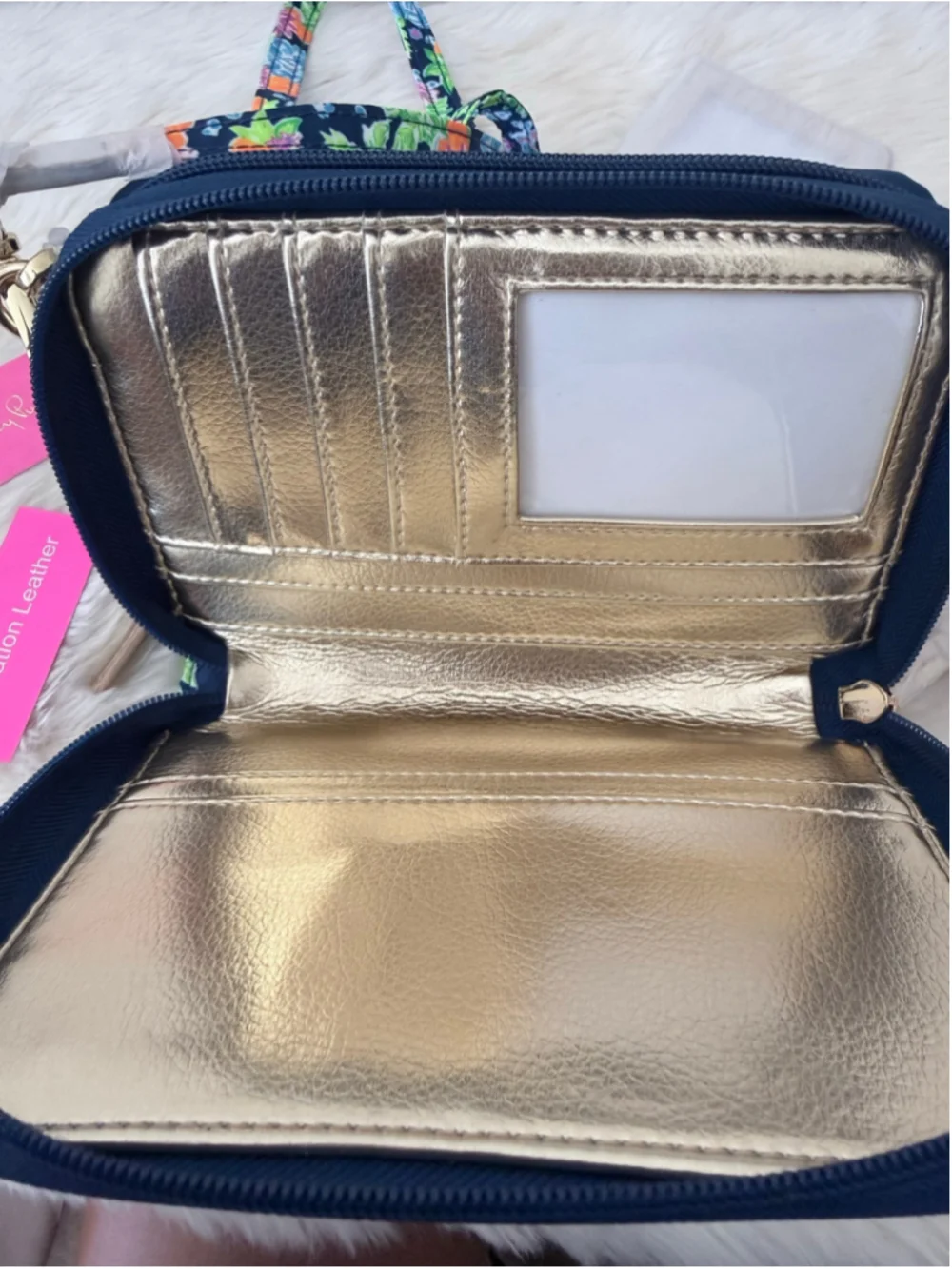 NWT Disney Parks x Lilly Pulitzer Crossbody Bag Purse Blue Mickey